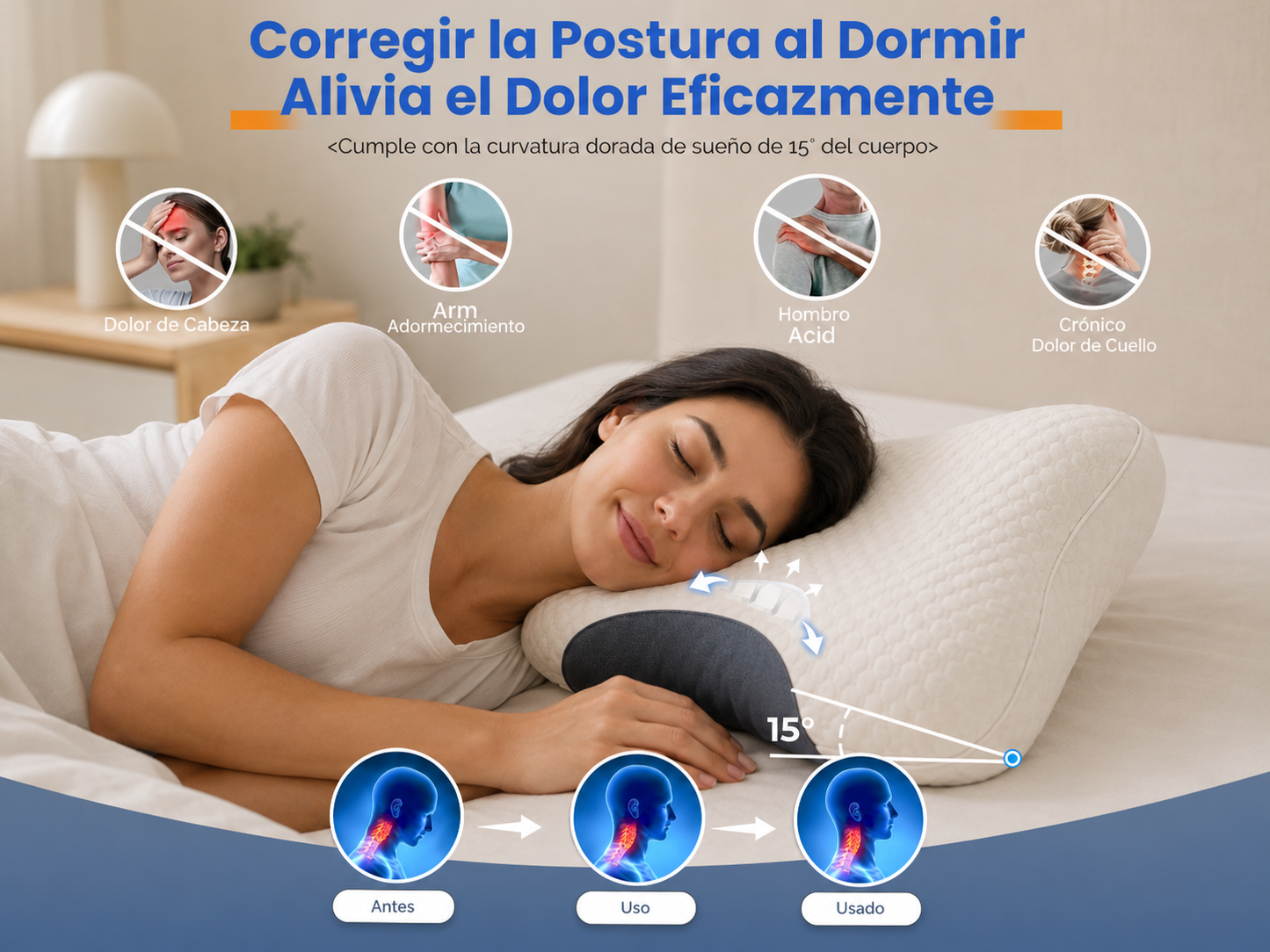 Almohada Cervical Ortopedica